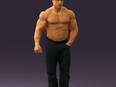 Gymguy toples 0768 3D model