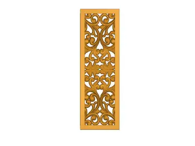 Wall decor panel 3d stl model for cnc Carving 3D print model purchase