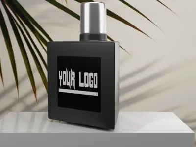 Luxury Perfume Bottle  Glass Packaging Design Free 3D model