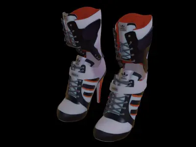 Harley Quinn Shoes Suicide Squad Edition 3D model