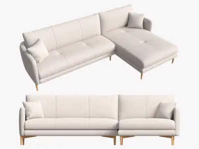 Chaise Medium Ercol Aosta 3D model