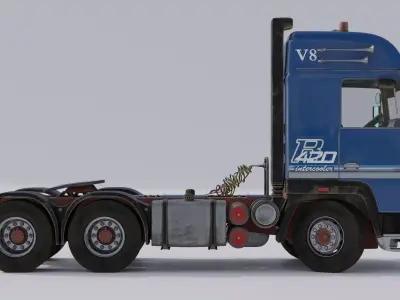 Renault R420 V8 6x4  Remastered Edition 3D model