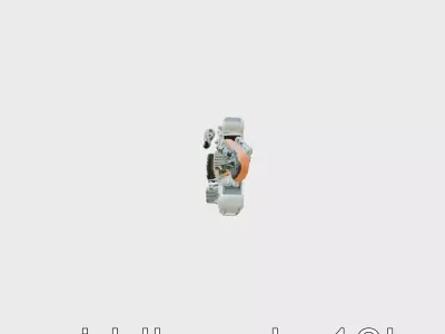 Cybernetic Guitar with Digital Strings Low-poly 3D model