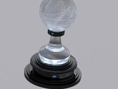 NABC NCAA National Basketball Championship Trophy 3D model