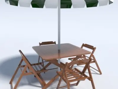 BEACH TABLE 3D model