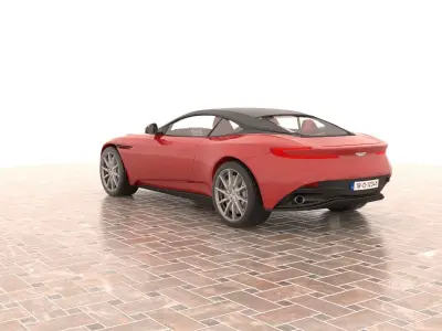 Aston Martin DB11 Low-poly 3D model