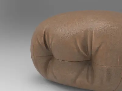 Hert Pouf Low-poly 3D model
