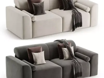 Corner Sofa Baivin Soft Light by Divan ru 3D model