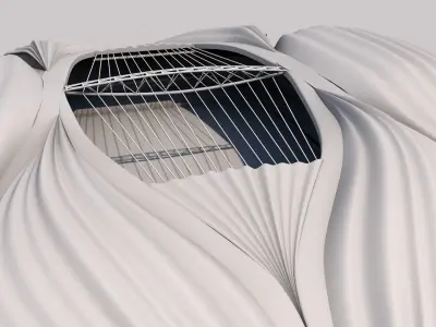 Wakrah stadium 3D model