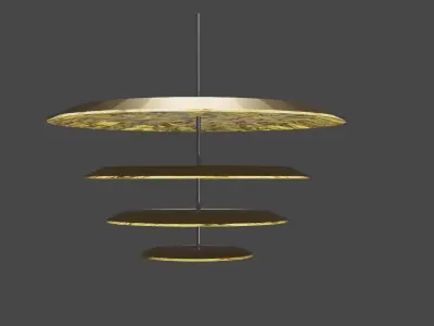Gold Lamp 3D model