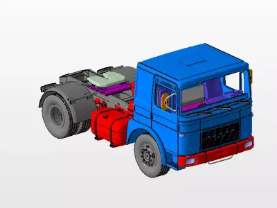  Truck Roman Diesel 4x2 MAN F8 3D print model