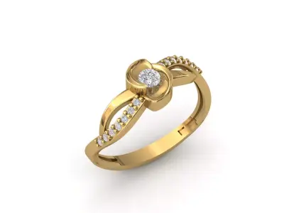 Rings for Women Womens Rings Stone Ring Ready STL 3DM Models  3D print model 4