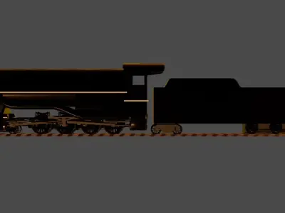 THE L F LOREE TRIPLE EXPANSION LOCOMOTIVE 3D model