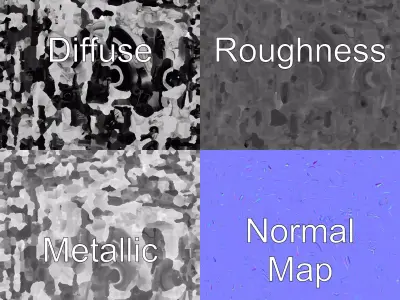 Biofuel-Compatible Inline-4 Engine model pack Low-poly 3D model