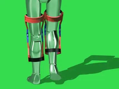 XTI PASSIVE LOCKING EXOSKELETON KNEE 3D print model