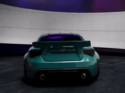 TOYOTA GT 86 ROCKETBUNNY  3D MODEL  Low-poly 3D model