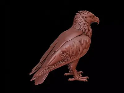 Eagle Animal Sculpture 3D print model
