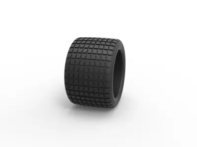 Offroad tire 16 Scale 1 to 10 3D print model
