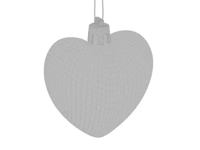 Christmas heart decor 3D model