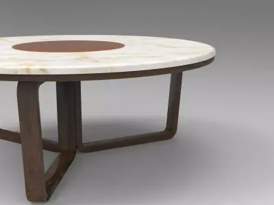Soa Dining Table Low-poly 3D model