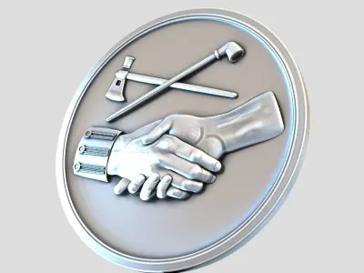 Peace Coin 3D print model