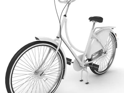 Azor European City Bicycle  3D model