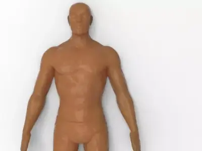 Realistic Men Bodybuilder Character 3D print model
