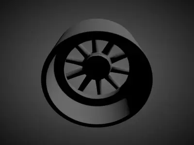 JAPAN RACING JR11 scalable and printable rims 3D print model