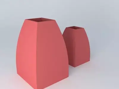 resin vases vasos de resina Free 3D model