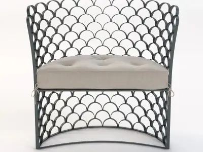 Arteriors Vero Contemporary Chair 3D model