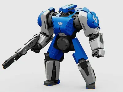 BATTLE DROID CRONOS  Rigged for Unreal Engine - Unity - MIXAMO 3D model