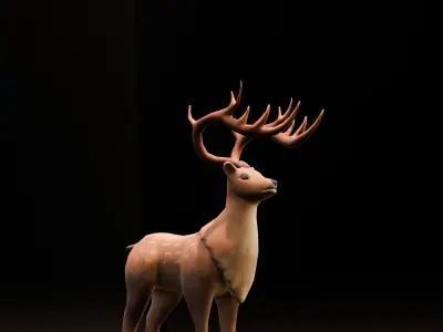 Deer 3D model Low-poly 3D model buy