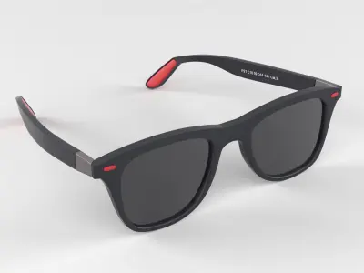 Classic Polarized Sunglasses 3D model