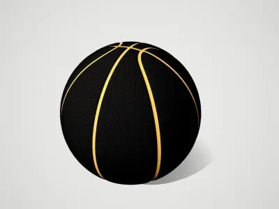 Basketball ball 3D model 4