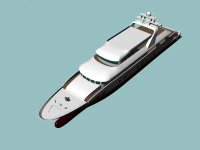 Yacht luxury 3D model