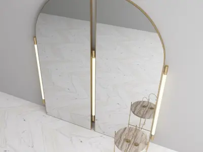 Mirror with table 3D model