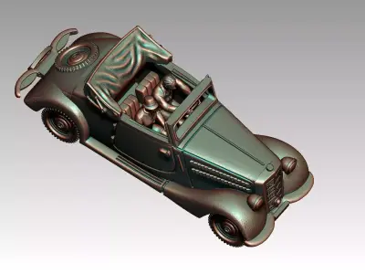 car and driver 3D print model