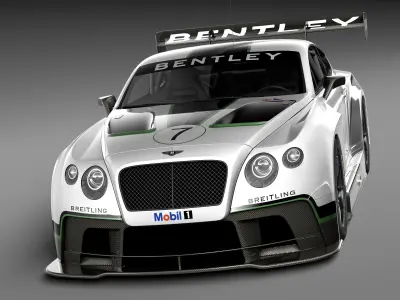 Bentley Continental GT3 2014 Race Car 3D model