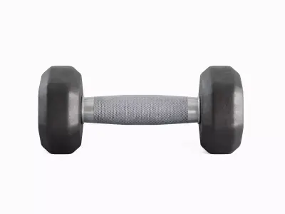 Rubber Dumbbell Set Low-poly 3D model