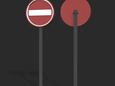 Road Signs  3D model