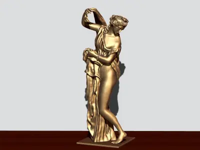 Venus Callipyge not naked  Musee du Louvre 3D print model