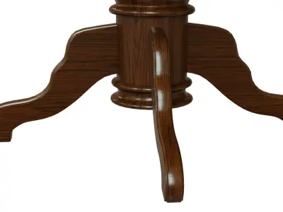 Wooden table with veneers 1200 Low-poly 3D model