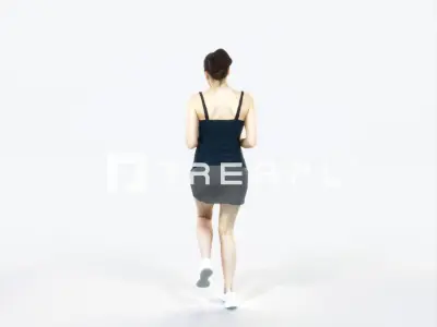 Dream 02E Running Jogging Sports Woman Low-poly 3D model