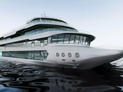 Luxury Multi-Deck Cruise Ship 73 3D model