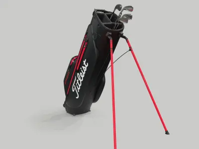 Titleist Black StaDry Golf Bag Plus 3D model