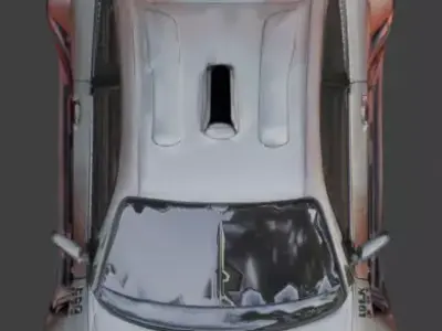 Performance Street  car 3D Asset Low-poly 3D model