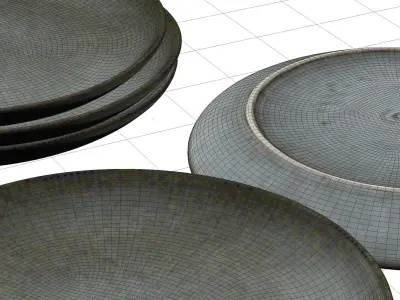 Lene Bjerre - Amera plate grey 3D model