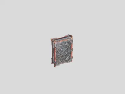 Charming Medieval Book Model Low-poly 3D model