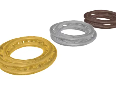 Organic Interlaced Moebius Loops 3D print model