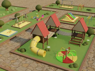 Playground 3D model